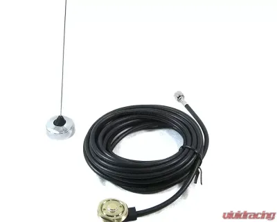 RaceCom UHF 6" Straight Whip Antenna for BNC Connector - R AT UHFCAR